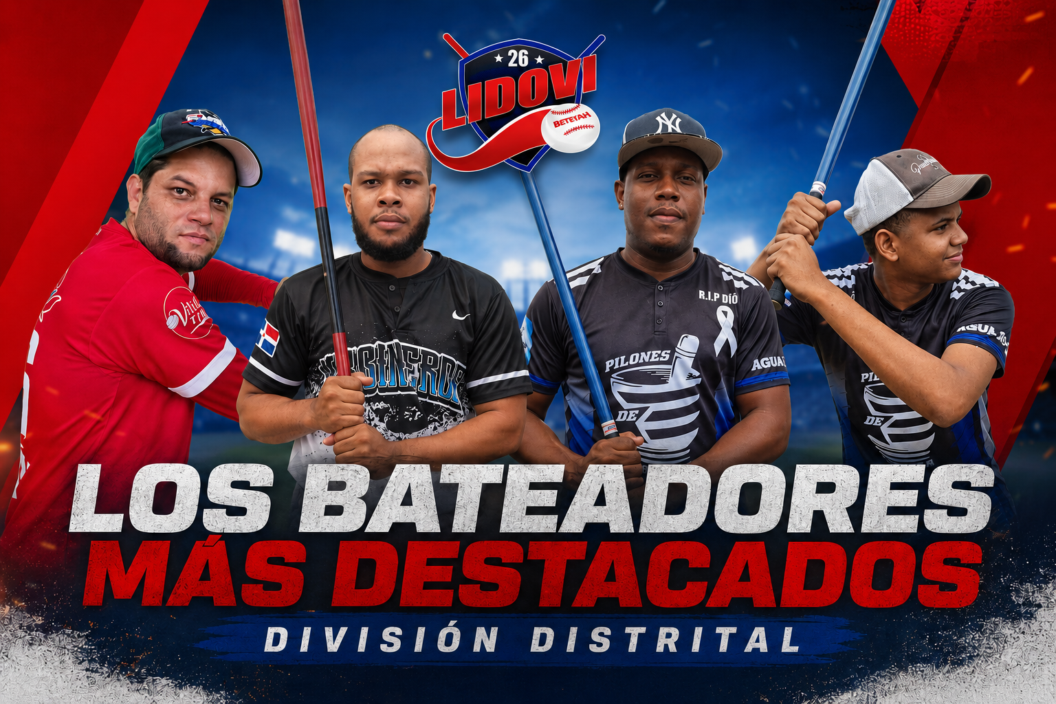Jiménez regresa con fuerza y encabeza a los bateadores de la semana en la División Distrital