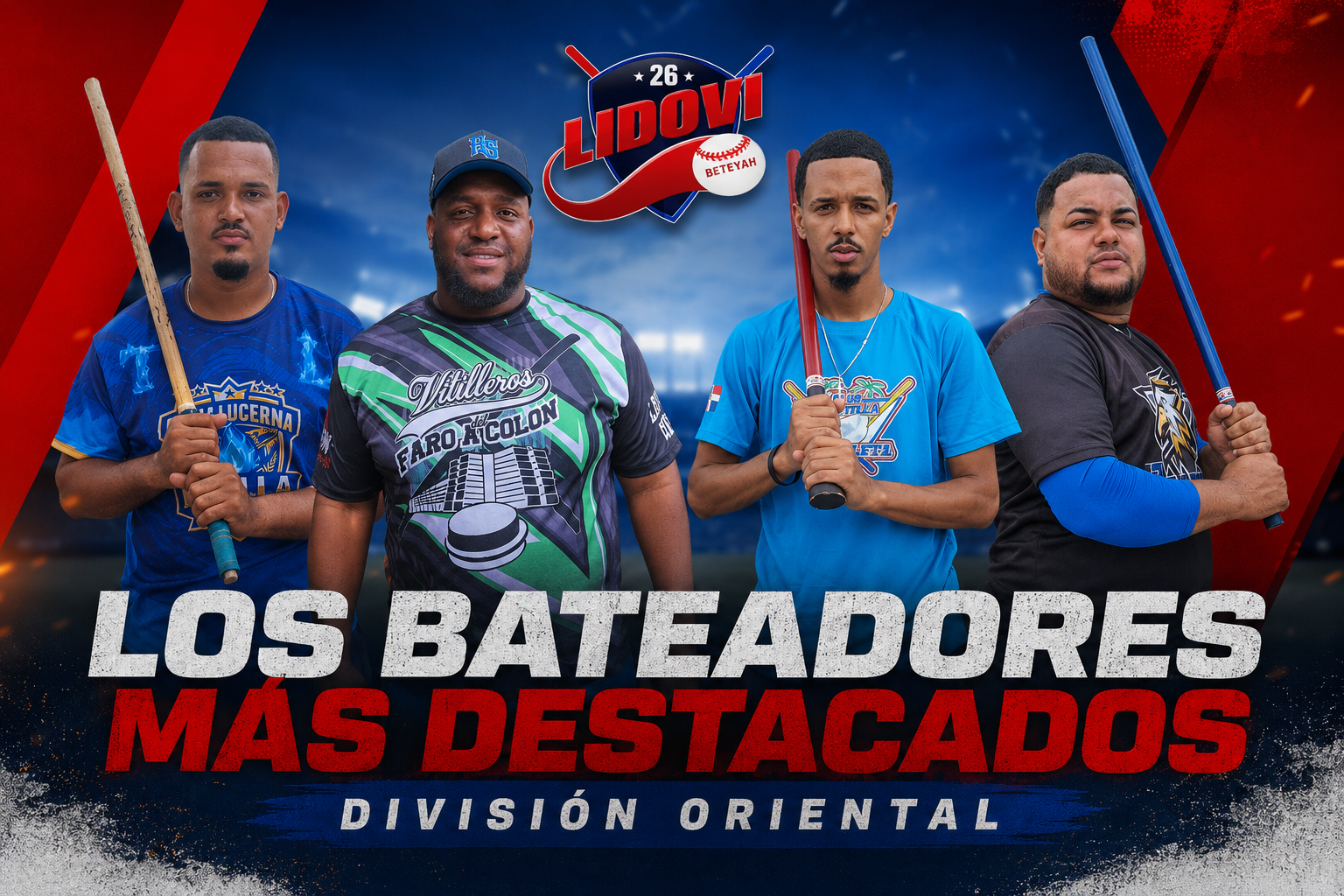 Báez, Díaz y Quero lideran la ofensiva de la semana en la División Oriental